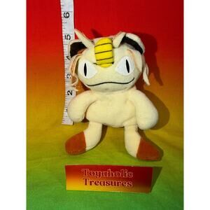 Vintage 1999 Hasbro Pokémon Meowth Treat Keepers Plush